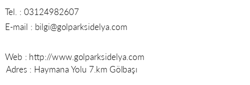 Gl Park Sidelya telefon numaralar, faks, e-mail, posta adresi ve iletiim bilgileri